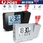 Projection Alarm Clock for Bedrooms Digital Clock Indoor Thermometer Hygrometer