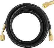 R410A AC Refrigerant Charging Hoses, R410A HVAC Charging Hose with 1/4’’ SAE Flare for R410A R22 R134A R12 R502 Air Condition System, 59 Inch Length