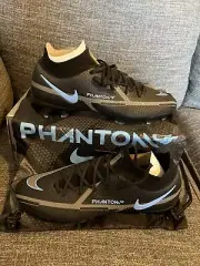 Nike Phantom GT2 Elite DF FG Soccer Cleats Black Iron Grey CZ9889-004 Size 8