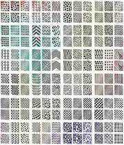 Gogoonly 144 Pieces Nail Vinyls Stencil Stickers Set, 24 Sheets 72 Different Designs Cute Easy Nail Art Nail Vinyls Nail Stencil Sheets - BH000807