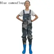 Boys Girls Chest Wader Waterproof Overalls Trousers Boots Fishing Outdoor PVC