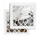 Wocred Set of 2 Mirrors Square Wall Mirror,Gorgeous Rustic Farmhouse Accent