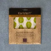 Karlstert Beeswax Sandwich Pouch, Leaf Print, Twin Pack