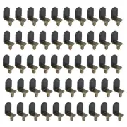 l Shelf Pins, l Shelf Support Pegs with Silicone Sleeve Brown Pack of 100