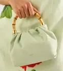 Oroton Gretel Mint Green Mini Top Handle in Lambskin Leather
