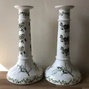 Lovely Pair of Portmeirion Birds of Britain Candlesticks