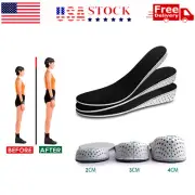 Men Women Invisible Height Increase Insoles Heel Lift Taller Shoe Inserts Pad US
