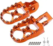 For KTM EXC EXCF SX SXF XCW XC XCF 125 150 200 250 300 350 450 500 2017-2022 2018 SX125 SX150 2016 CNC Foot Pegs Pedal Footrests(Orange)
