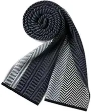 [Generic] Premium Quality Ultra Warm 100% Wool Winter Scarf for Men - Soft, Comfortable, and Easy to Mix and Match - Elegant Winter Fashion ZicZac Soft & Warm - 180x30cm - Comes in Protective Box