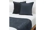 Parker Ink Blue Bed Runner by Jason