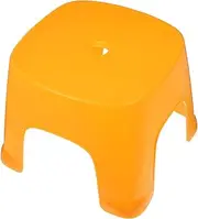 Generic Small Yellow Footstool Boys and Girls Step Stool Nonslip Plastic Step Bench for Bathroom Home Decor