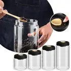 NEW Coffee Beans Sealed Tank Glass Moisture-proof Food Storage Container UK Q7A3