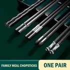 5 Pairs Alloy Chopsticks Chop Sticks Beautiful Gift T4V9 Set E3R4