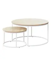 [Cooper & Co] Sonoma Nesting Coffee Tables Set Of 2 in White
