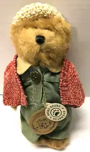 Boyds Bear Bailey 8 1/2" Vintage with Hat Dress and Sweater Plush Figure