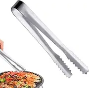 Small Metal Tongs,Kitchen Appetizer Tongs | Small Kitchen Tools Appetizers Desserts Clips, Stainless Steel Serving Tongs with Teeth for Home Restaurant
