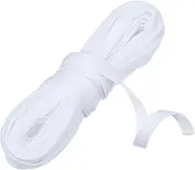 uxcell 10 Yards Corset Boning Casing, 5/16"(8mm) Nylon Plush Boning for Sewing, Bra Cover Casing Elastic Band Tape for Lingerie Wedding Bridal Gown Dress, White