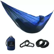 Hammocks Outfit- TOPQSC Hammocks 440lbs Capacity with 2 Ropes and Carabiners
