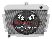 RC 2 Row 1" Tubes Radiator, 16" Fan for 1970 - 1985 Jeep CJ Series L6, V8 Engine (for: Jeep)