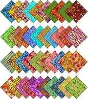 Soimoi Batik Print Precut 5-inch Cotton Fabric Quilting Squares Charm Pack DIY Patchwork Sewing Craft