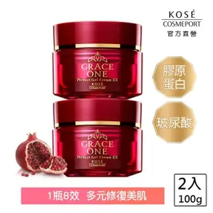 【KOSE 極上活妍】特濃彈力修護精華100g*2入(保濕/頸霜/眼霜/乾燥細紋/all in one/一瓶八效)