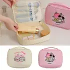 Pink Beige Cosmetic Handbag Cartoon Animal Makeup Bag Travel Gym Travel