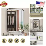 Sleek 24x32 Inch Black Bathroom Mirror - Dimmable & Fogless for Ultimate Style