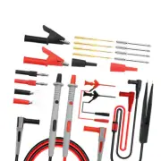 21 in1 Multimeter Test Lead Kit Electrical Alligator Clip Test Probe Plug Set AU