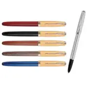 Vintage Jinhao 85 Fountain Pen Golden Clip Extra Fine EF Nib 0.38mm Nice Gift E