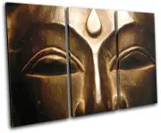Indian Mask Religion TREBLE CANVAS WALL ART Picture Print VA
