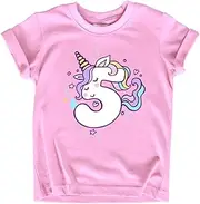 [Unordinary Toddler] Unicorn 5th Birthday Shirt Outfit for Girls 5 Year Old Fifth Birthday Five Tshirt