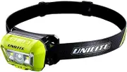 Unilite HL-8R USB Rechargeable Dual Beam Sensor Head Torch | 475 Lumen | 6500k | 4 to 35 Hours Run Time | 90 Metre Beam Range | IP65 IK07