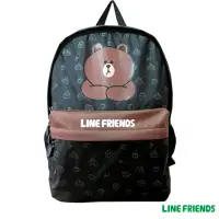 在飛比找Yahoo奇摩購物中心優惠-LINE FRIENDS 熊大休閒後背包(黑)LI5456