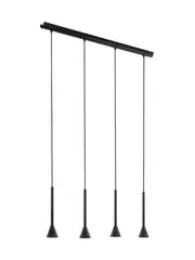 Parson 4 Light Bar Pendant in Matte Black