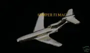 B-727 LAPEL HAT PIN UP MADE IN THE USA! BOEING JET AIRLINER 3D GOLD PILOT CREW