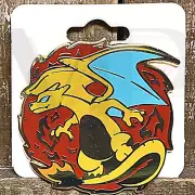 Pokemon Pins Hard Enamel Collectible Silver Butterfly Clutch CHARIZARD