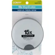 6 Pack Conair 15X Magnification Suction Cup Mirror, 15x Magnification