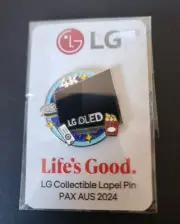 Penny Arcade PAX AUS 2024 Lg Oled TV Lapel Pin Rare Collectible