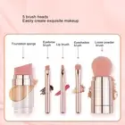 5 In 1 Makeup Brush Rose Gold Multifunctional Foundation Sponge Loose Powder WPD