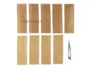 10pc No. 11 Non Sterile Carbon Steel Scalpel Blades For Cutting Slicing Craft