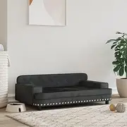 Pet Sofa, Dog Sofa Dog Bed Dog Couch Dog Bed Black 90x53x30 cm Velvet