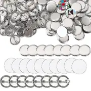 600 Pcs Blank Button Making 25mm/1inch Back Button Pin Making Kit Metal Parts For Bu
