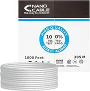 Category 6 FTP Rigid Network Cable AWG24 Gauge 1000ft Length Designed for Stable and Secure Installations Offers Interference Protection Ideal for Professional Networking