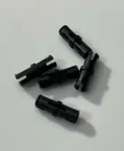 LEGO Parts - Black Technic, Pin with Short Friction Ridges, 2780, QTY 5