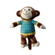 Fringe Studio Bananas The Monkey Interactive Play Plush Dog Squeaker Toy XL