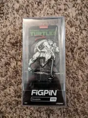 Figpin Donatello Chase Black & White Pin #1172 - TMNT Comics Pins on Fire LE500