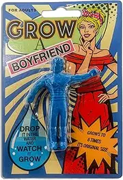 Vaulted Skulls & Co Grow a Boyfriend Gag Gift | Grow a Boyfriend in Water | Grow a Boyfriend Novelty Gag | Bachelorette Party Favors | Blue