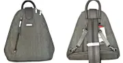 Baggallini Metro Backpack With RFID Wristlet Sterling Shimmer