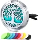 Office Home Car Air Freshener Aromatherapy Essential Oil Diffuser Locket Clip wi