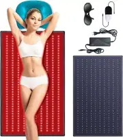 Red Light Therapy Mat with a Cozy Headrest for Enhanced Comfort: Comprised 400